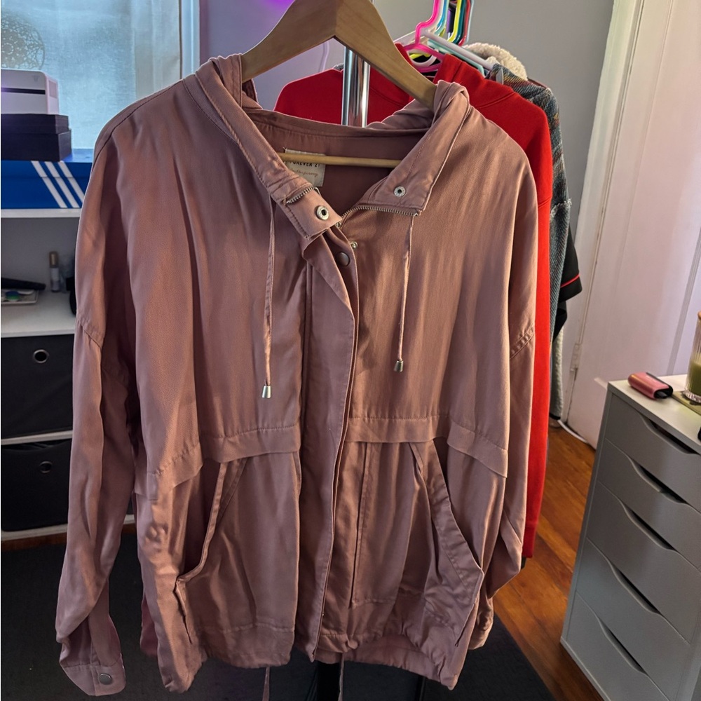 Forever 21 Mauve Utility Jacket